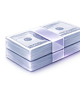 Stack of 500 pounds cash prize